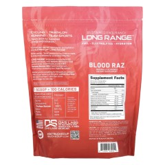 Bucked Up, Long Range, Изотоник, Blood Raz (Красная малина), 1600 г (56,4 унции)